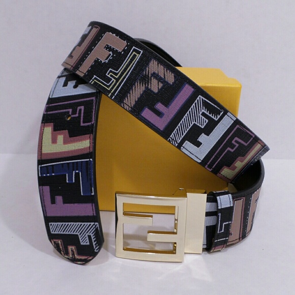 fendi graffiti belt